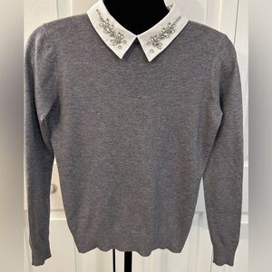 Milano Rhinestone collar sweater